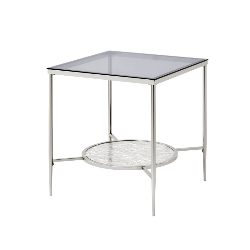 Glass Top End Table