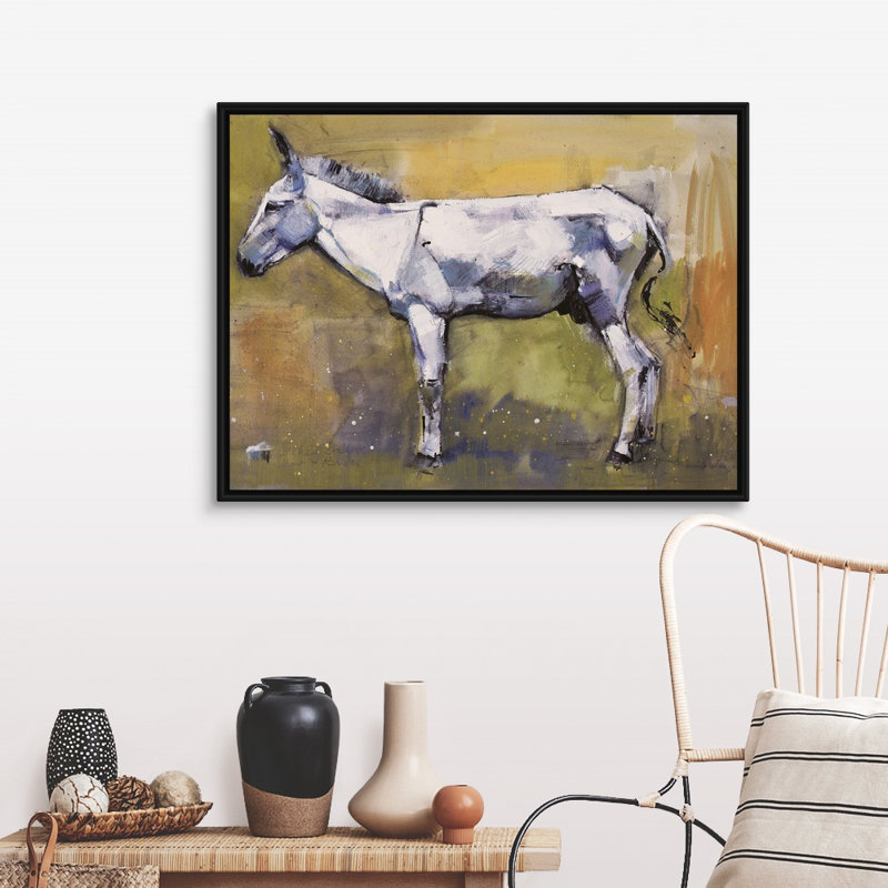 «Donkey Stallion, Ronda, 1998» par Mark Adlington, reproduction d'art graphique sur toile, H 32 po x l 42 po x P 1,75 po
