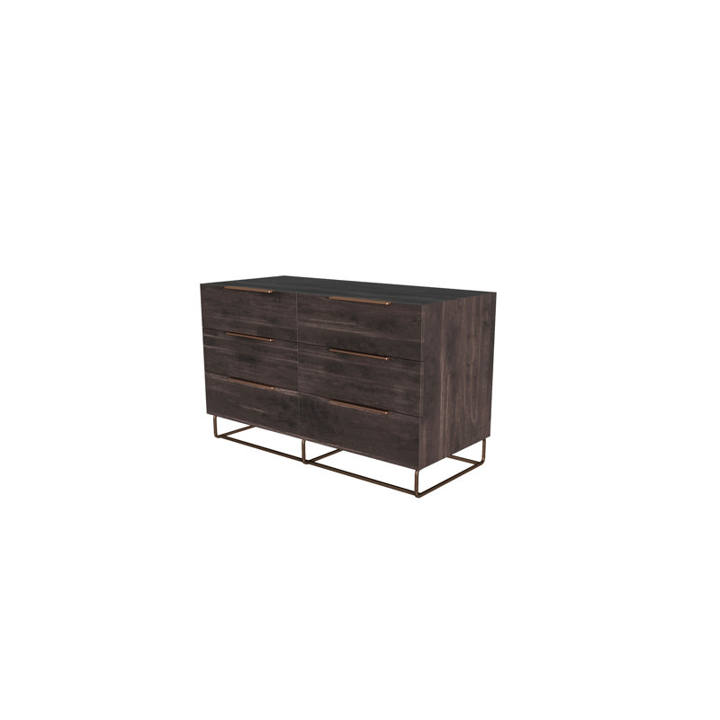 Commode double 6 tiroirs Kinzey