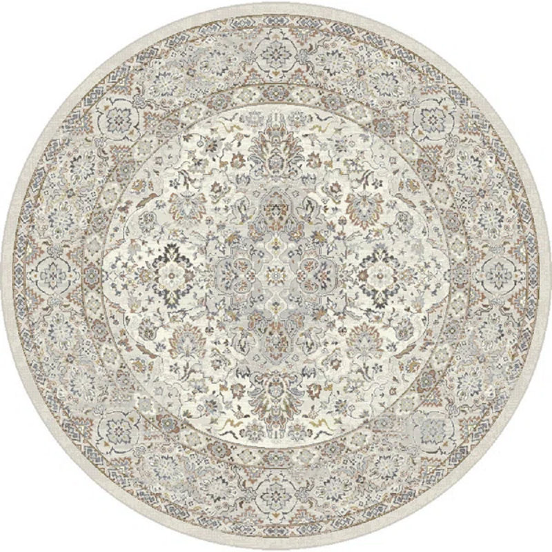 ANCIENT GARDEN 7.10 RD 57275-6295 CREAM/BEIGE, Round 7'10"