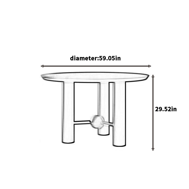 Table de salle à manger en bois de cire rétro français, H 29,52 po x L 59,05 po x l 59,05 po