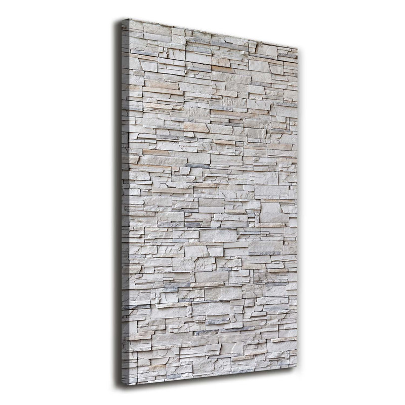 A Stone Wall - Wrapped Canvas Print