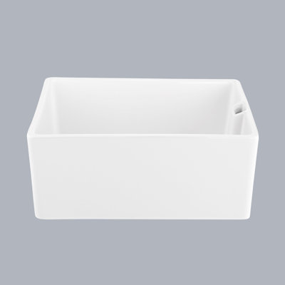 23.6" L X 18" W Ceramic Sink In White - Scratch-, Long-Lasting Cleanliness Kitchen 23.6"X18" , Convenient Accessory