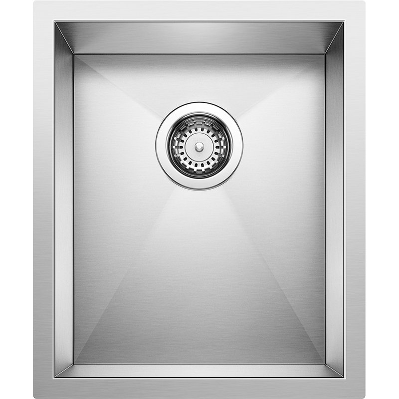 Precision Undermount Stainless Steel Bar Sink, 18" L x 15" W