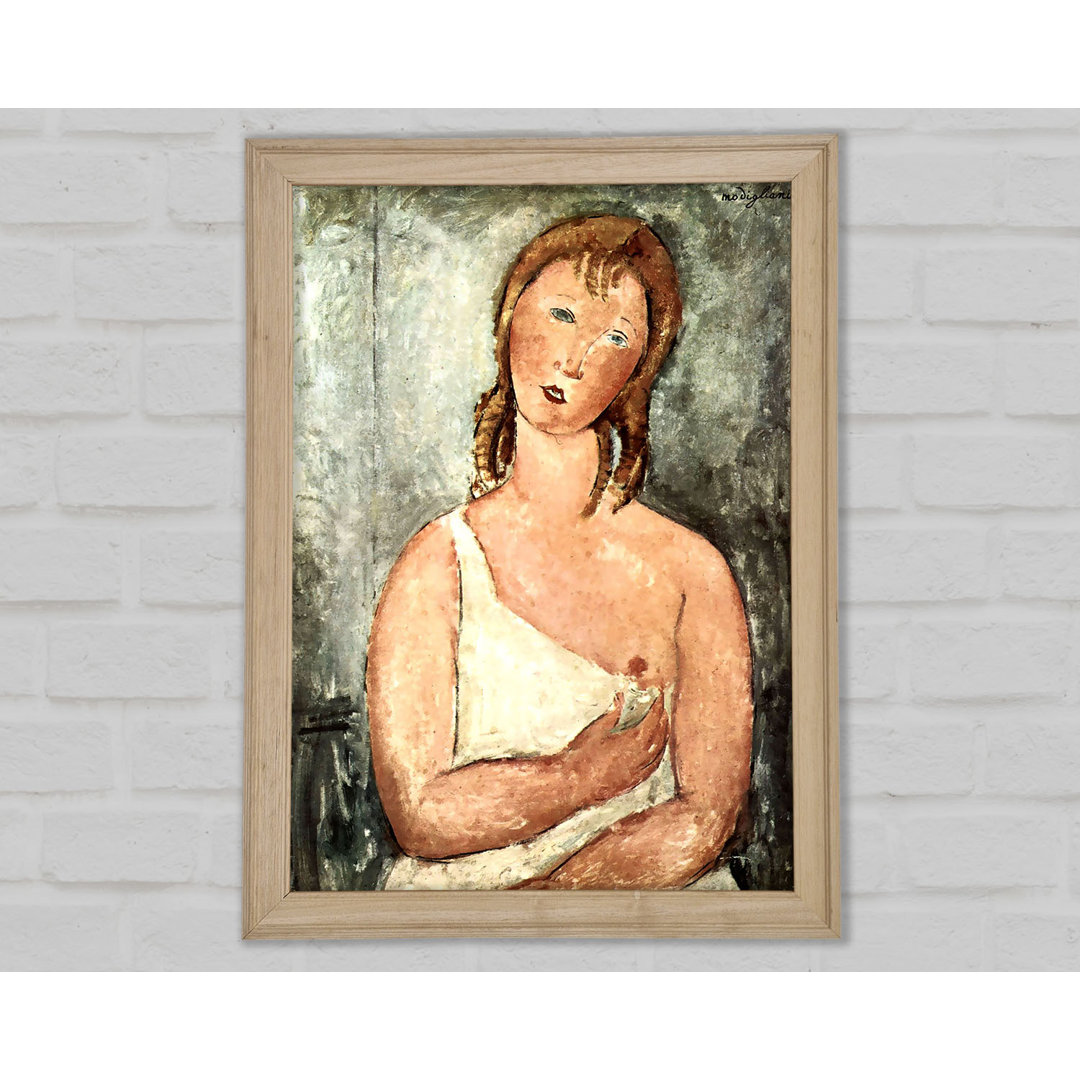 Modigliani Mädchen im Hemd - Druck