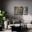 « Sleepy Hollow - Renard roux », triptyque d'art animalier de Mark Mueller, 91,4 cm x 61 cm-697372086