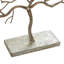 Sculpture d'arbre décorative en métal argent de 32 po x 4 po x 24 po