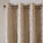 Knitted Jacquard Damask Total Blackout Grommet Top Curtain Panel, Single Piece, Blocks Sunlight And Noise For Ultimate Privacy-1652506332-1652506323