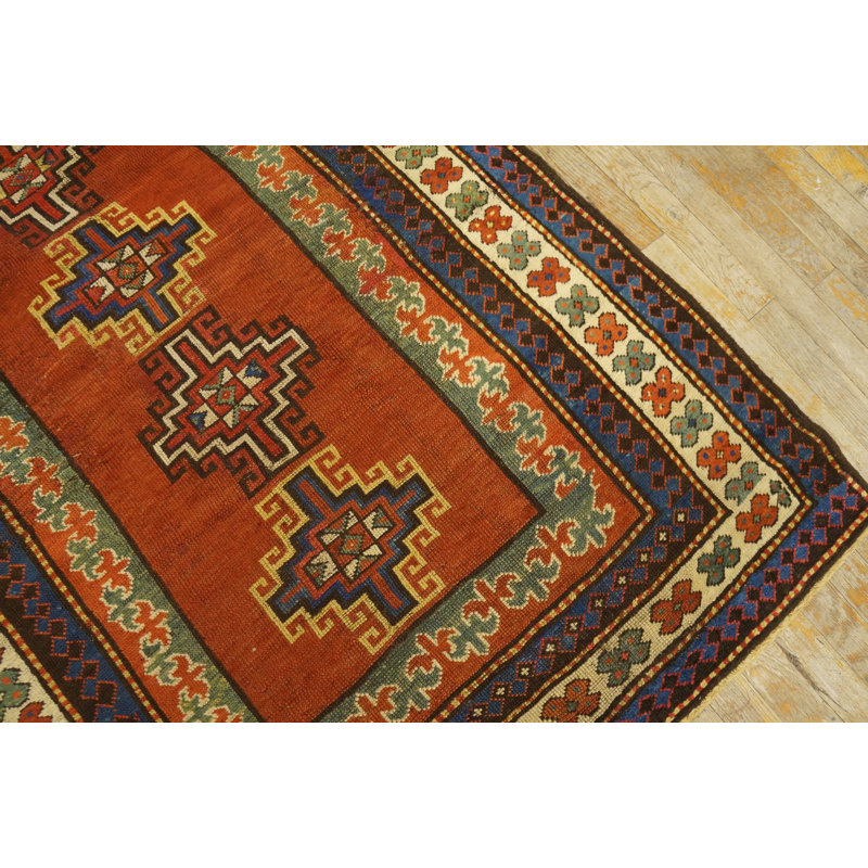 Antique Caucasian Caucasus - Kazak Knotted Rug