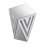 Inverted Triangular Mirror Square Table