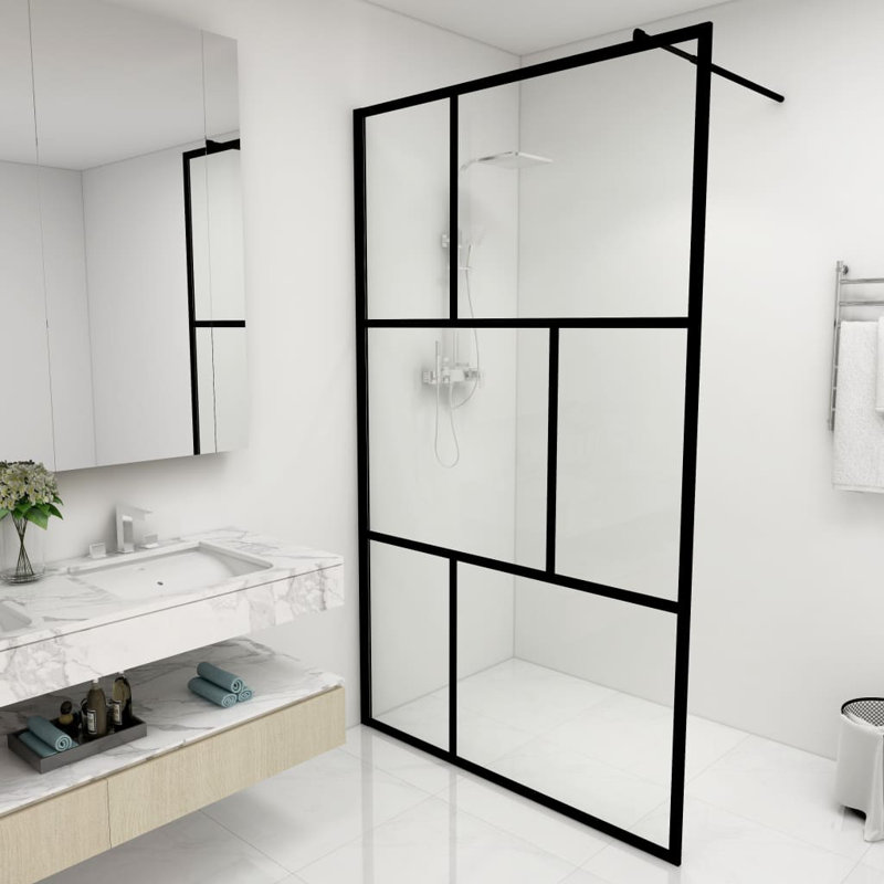Jeffords 452.8mm W x 767.7mm H Framed Fixed Glass Panel with Clear Glass