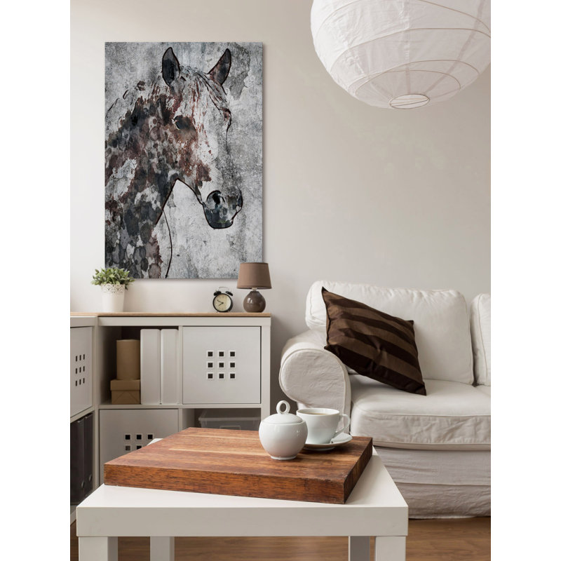 «Ranch Horse» par Irena Orlov - reproduction d'art sur toile tendue, H 45 po x l 30 po x P 1,5 po