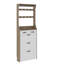 Armoire à chaussures avec 3 portes et 2 tiroirs de couleur New Oak
