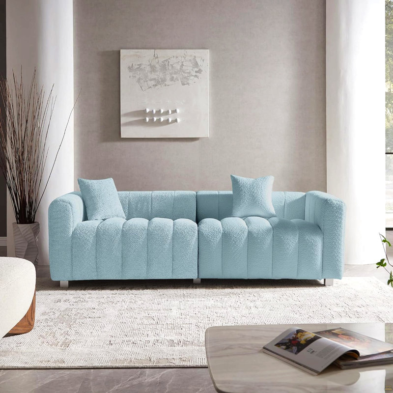 Causeuse 3 places 83,46 po, Bleu
