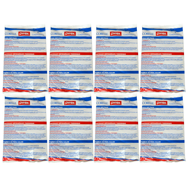 Pyrex 1122295 Large Cold/Hot Pack (8-Pack) (Set of 8)