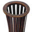 Vase de plancher en bambou brun de hauteur 36 po pour entrée ou salon Herrod