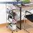 4 Tier Rolling Cart,Metal Cart,Utility Cart with Wheels,Bathroom Cart,Salon Trolley Cart,Kitchen Storage Cart-89309718