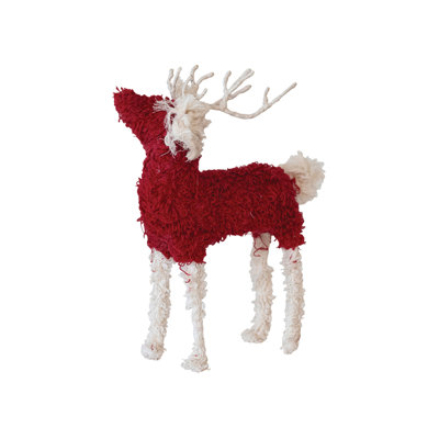 Renne en tricot de coton Boucle
