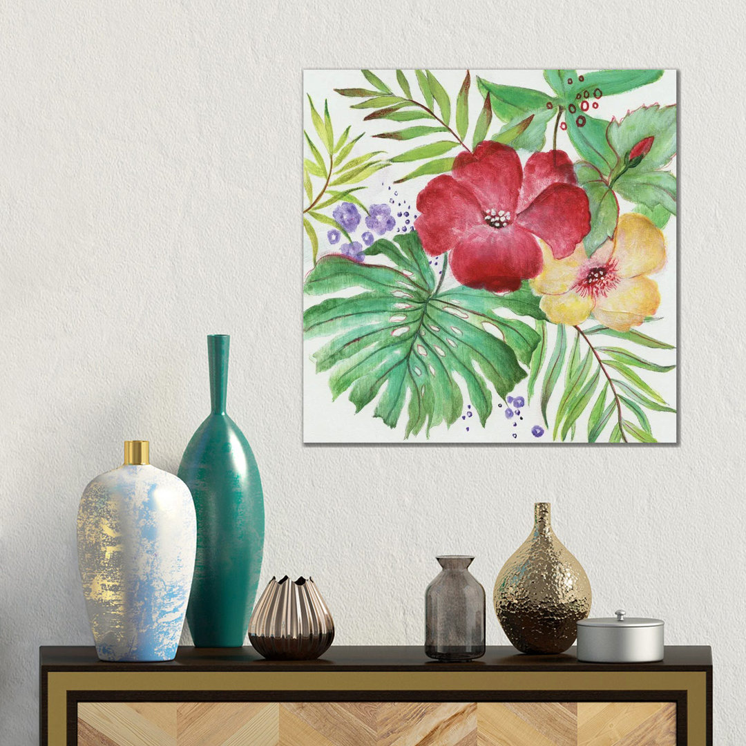 Tropical Blooms von Tava Studios - Giclée auf Leinwand ohne Rahmen