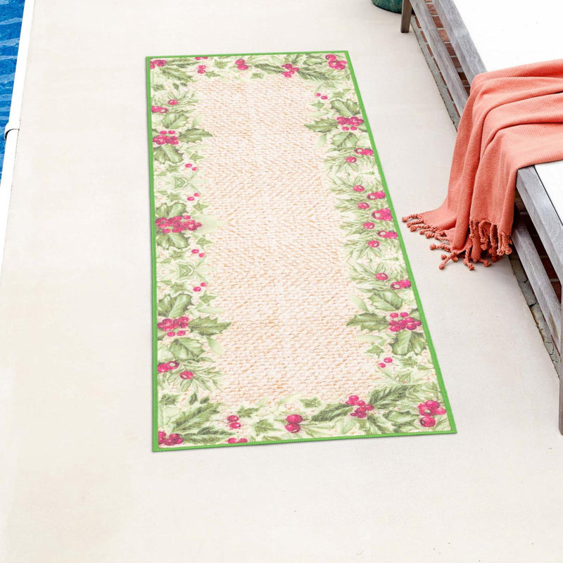 Tapis d'extérieur Jill Zarin, Tapis de couloir 2 pi x 3 pi 11 po