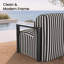 Ensemble de 2 fauteuils lounge modernes en aluminium à structure ouverte, rembourrés et dotés de coussins Sunbrella-101889988