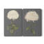 «Dramatic Ivory Mums I», ensemble de 2 reproductions d'art sur toile tendue-792331362