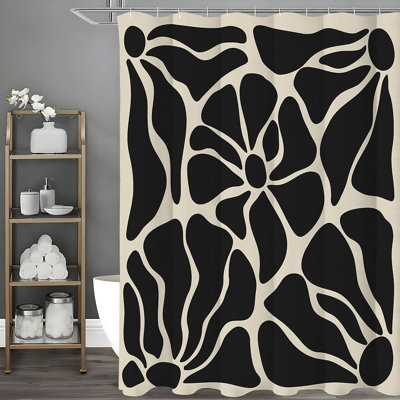 Shower Curtains with Hooks Included