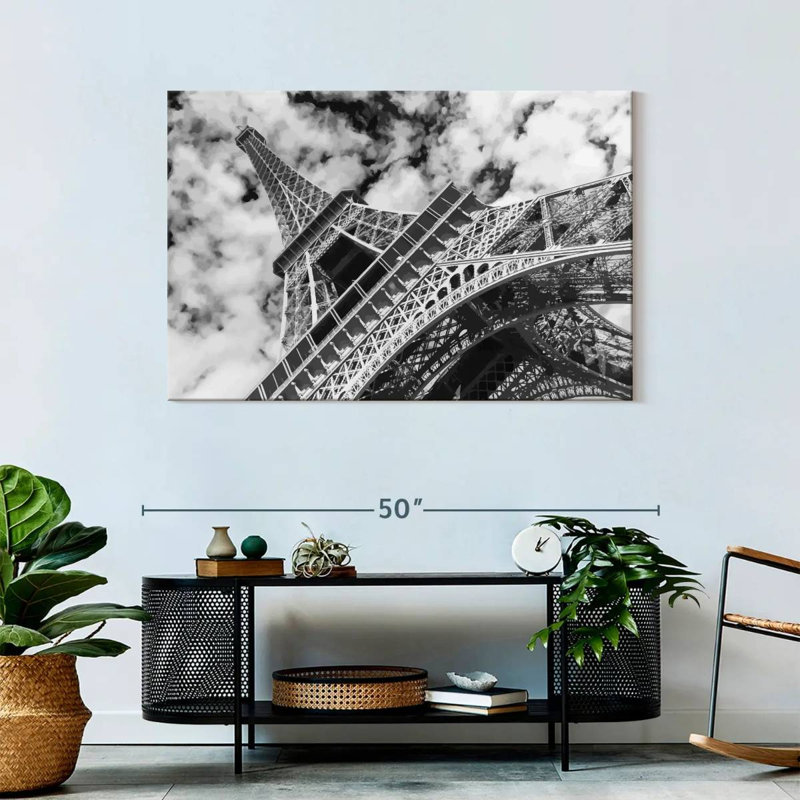 Eiffel Tower Cloudscape Canvas Print, 30" H x 45" W x 1.25" D