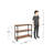 33.5"H x 39.5"W Steadham Etagere Storage Bookcase-330288817-318691127