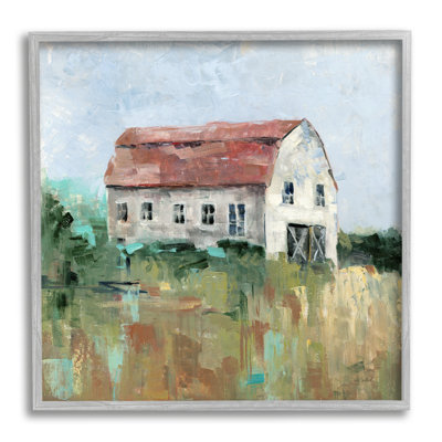 Rustic Barn Painting Framed Giclee Art by Sally Swatland