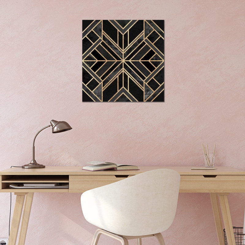 «Black Marble Dream» par Elisabeth Fredriksson, reproduction sur toile tendue sur châssis, H 12 po x l 12 po x P 0,75 po
