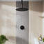 Pomme de douche rectangulaire 12 po en acier inoxydable 12 po ajustable à 360 degrés 0,08 po-105075468