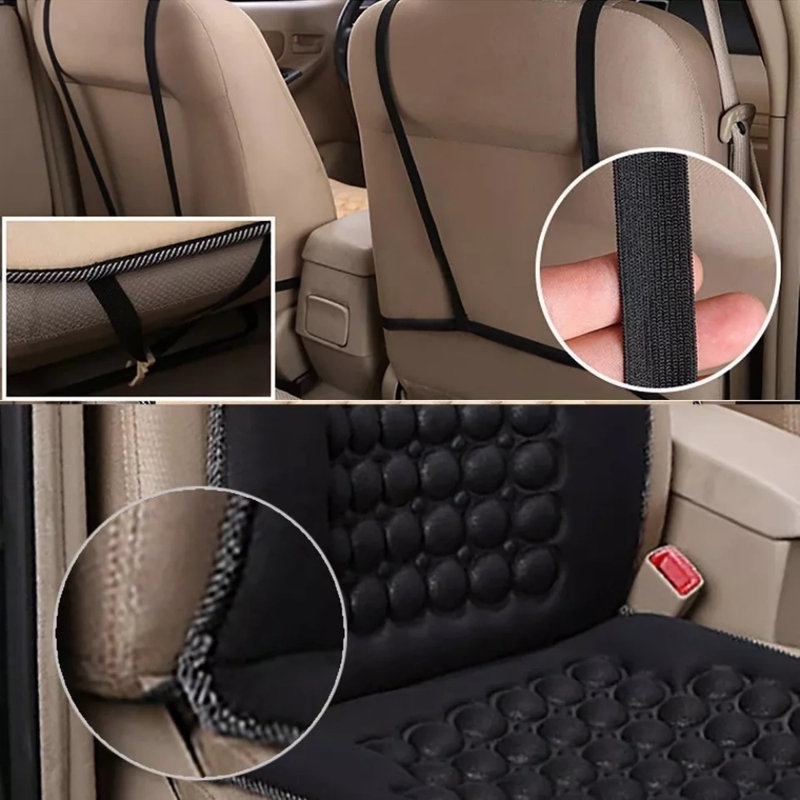 Black Breathable Fabric Universal Car Seat Protector Cushion Cover