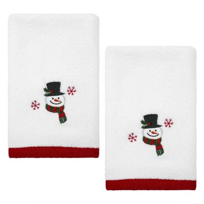 Ensemble de 2 serviettes The Holiday Aisle® Winter Snowman