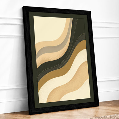 Layered Horizons Minimalist - Framed Print