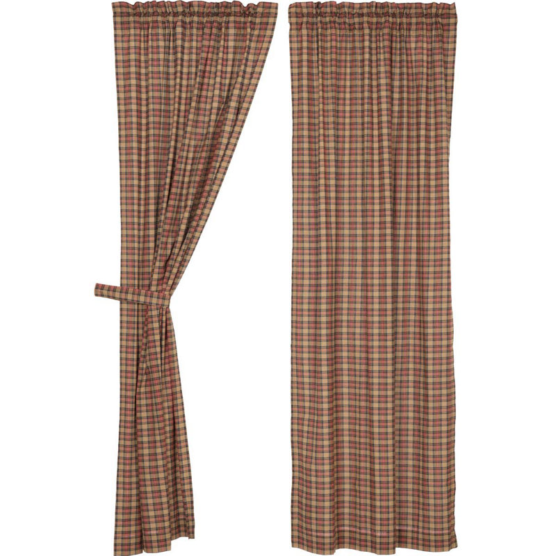 Caudillo 100% Cotton Room Darkening Curtain Panel Pair, 40" W x 84" L
