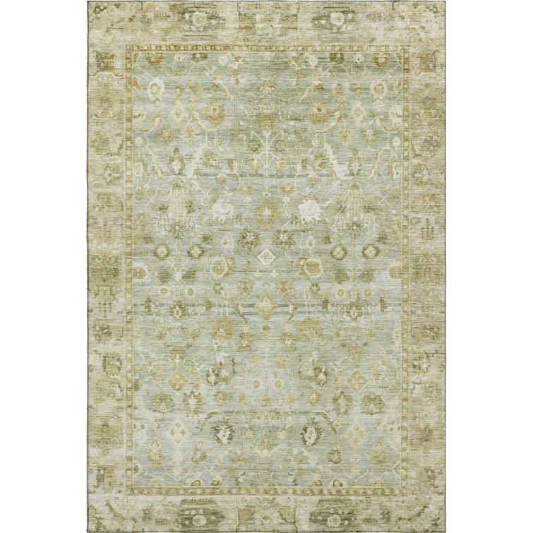 Premium Machine Washable Maag AMF1772 Global Rug