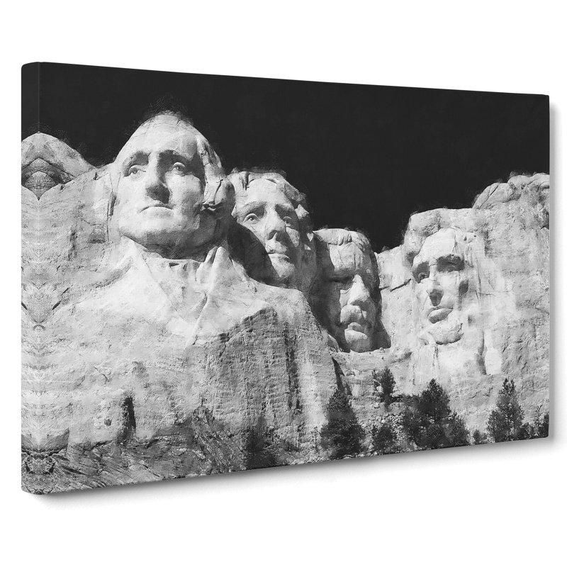 Mount Rushmore - Wrapped Canvas Print, 35cm H x 50cm W x 3cm D