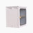 Single Sturdy & Convenient  Foldable  Cabinet, Durable Steel-Wood Combo with Anti-Slip Design & Quick Fold & Install, Easy to DIY Storage Container with door-1639495830