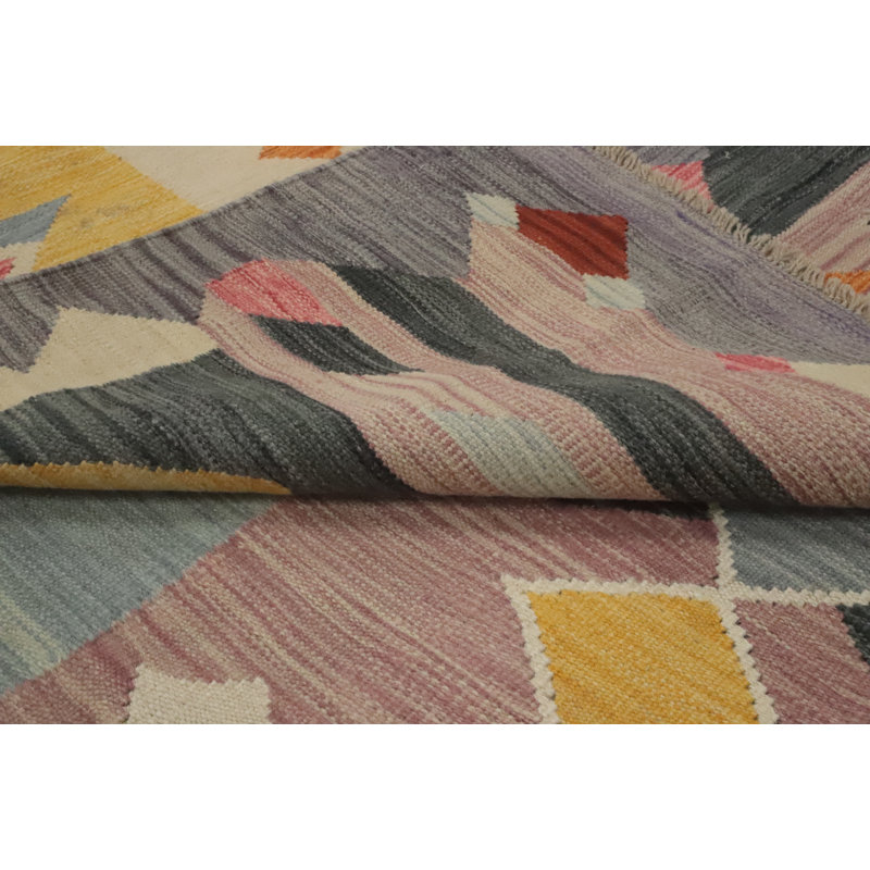 Tapis tribal en laine tissé à la main 10 x 13