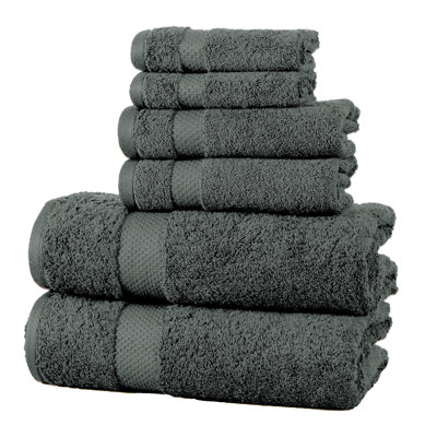 Ensemble de serviettes en coton à 100 % 6 pièces Aden