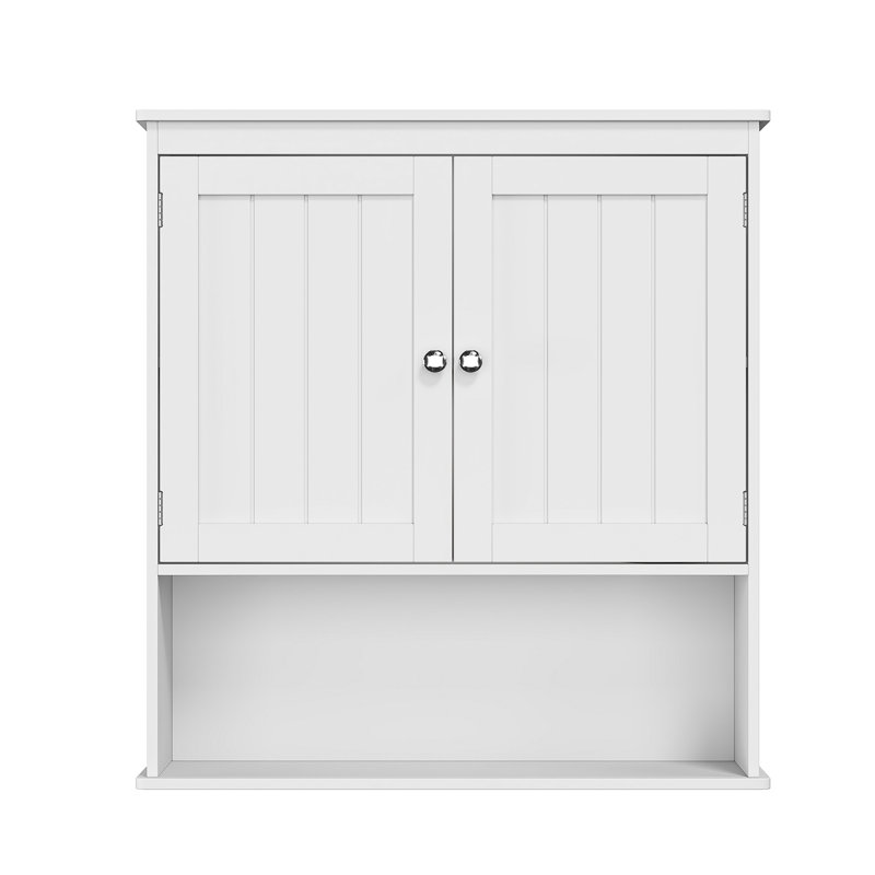 Wall Bathroom Cabinet With Open Shelf