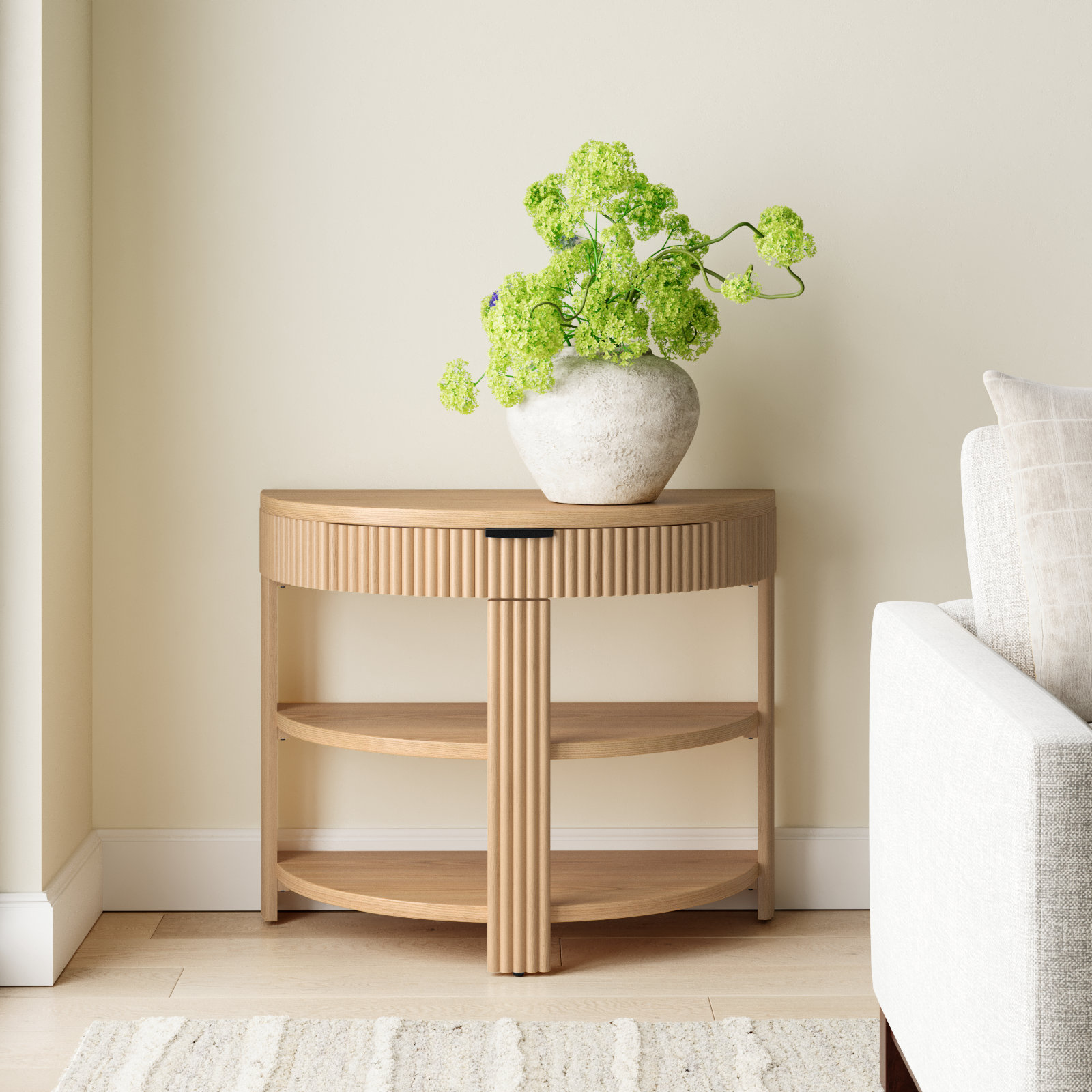 Christy 32" Console Table, Oak