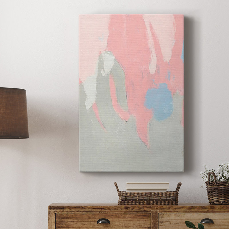 «Blushing Abstract I», galerie sur mesure, Cavas, H 27 po x l 18 po