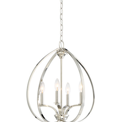 Edgebrooke 4 - Light Dimmable Globe Chandelier