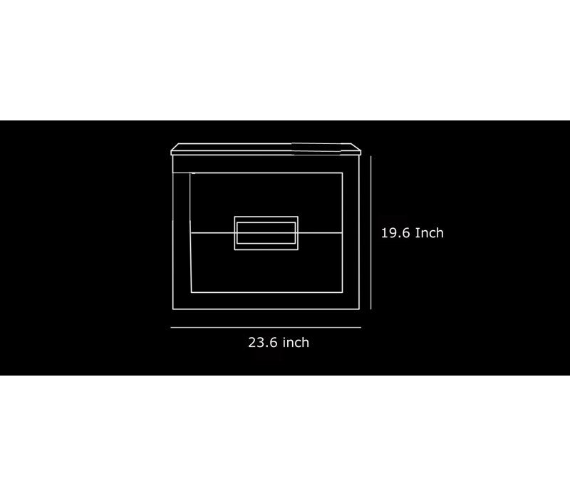 Nova Single Vanity, Black