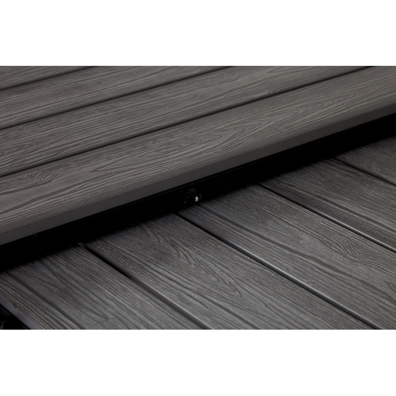 Marial Rectangular Metal Outdoor Dining Table , 205cm W 100cm D, Grey