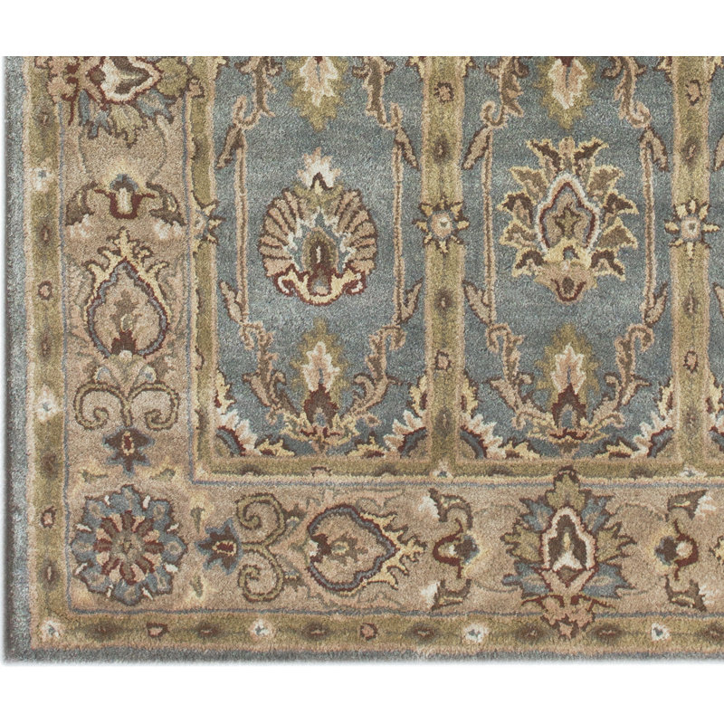 Tapis bleu clair Esm Pilar, Rectangle 5 pi x 8 pi