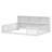 Floor Bed With Side Bookcase,Shelves,Guardrails-415663453
