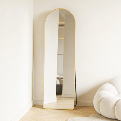 Full Length Aluminum Frame Arched Mirror